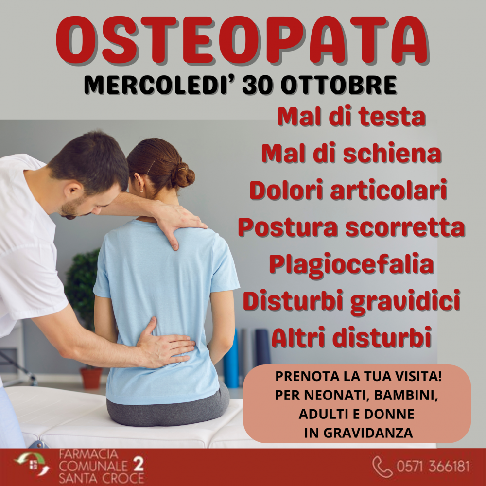 osteopata in farmacia